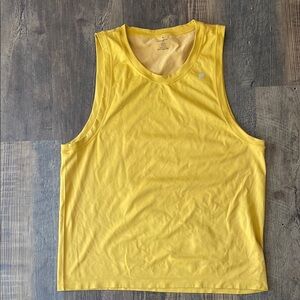 Men's Yellow Sleeveless Shirt